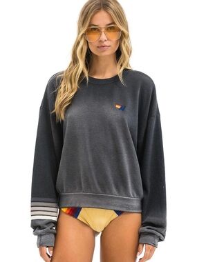 Aviator Nation/Rugby Stitch/Crew Sweatshirt/Unisex/Size 14/NEW/SEALED!